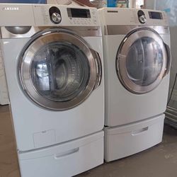 SAMSUNG FRONT LOAD WASHER AND DRYER SET 