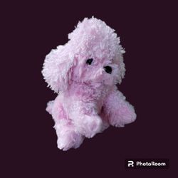 Pink Poodle Dog Puppy Plush Stuffed Animal Rinco Floppy 12in