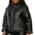 Faux Leather Puffer
