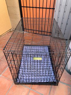 X L Heavy Gauge Wire Dog Crate With A Dig Bed