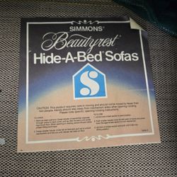 SIMMONS Beautyrest Sleeper Sofa DOUBLE