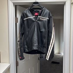 Dainese Ducati Motorcycle leather Jacket Size 56
