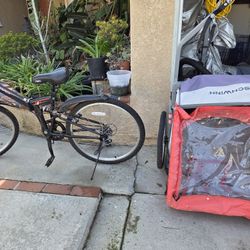 Zoyo Foldable Bike And Schwinn Trailer