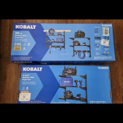 Kobalt 20 pc modular wall organizer and 3-shelf modular wall organizer.  price Is firm.