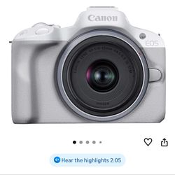 Canon EOS R50 Camera (white)
