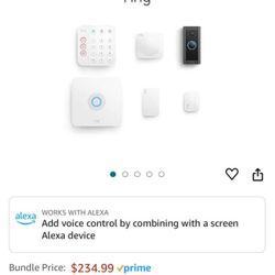 Ring 5 Piece Alarm And Doorbell 