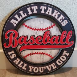 Baseball Wall Sign