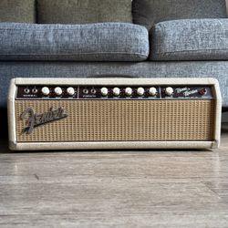 Pre-CBS 1962 Fender Bandmaster Amp 6G7-A Blonde Brown Face Beige Grille Cloth