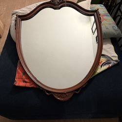 Vintage Wood Mirror