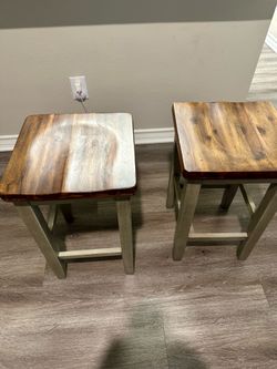 Bar stools (4) saddle back counter height