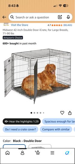 Large Dog crate