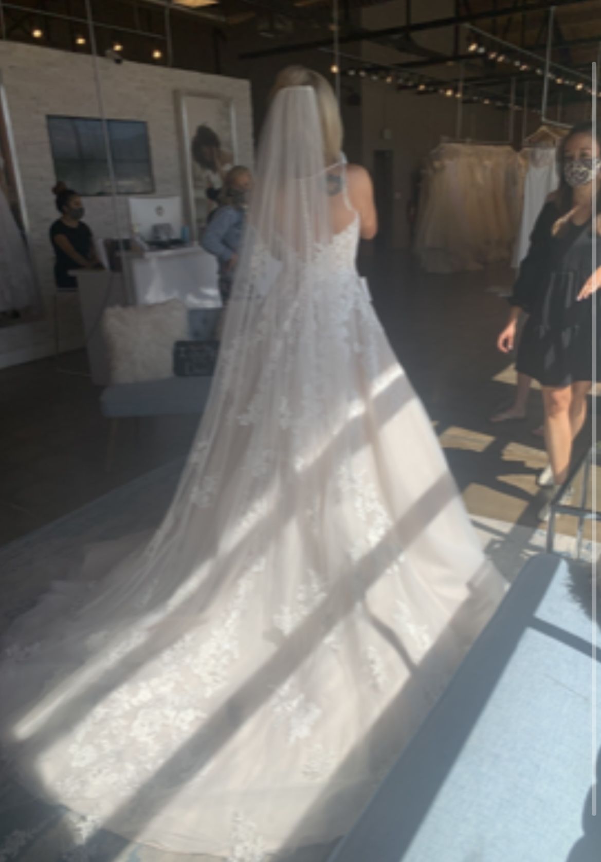 New, Out-of-package Cathedral Length Wedding Veil