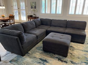 *Free Delivery* Gray Costco Modular Sectional Couch Sofa