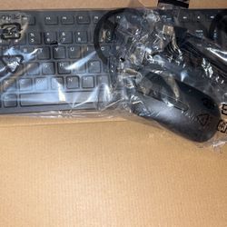 Dell Optic black keyboard And Mouse