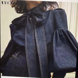 UOOZEE Women’s Denim Shirt Long Sleeve - Sheek