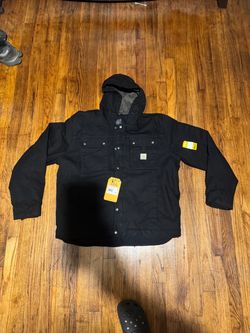 Carhartt Black Hooded Jacket with Tags Sz L