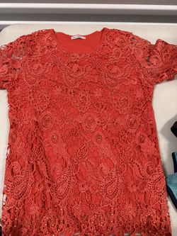 Bright Red Womens Shirt