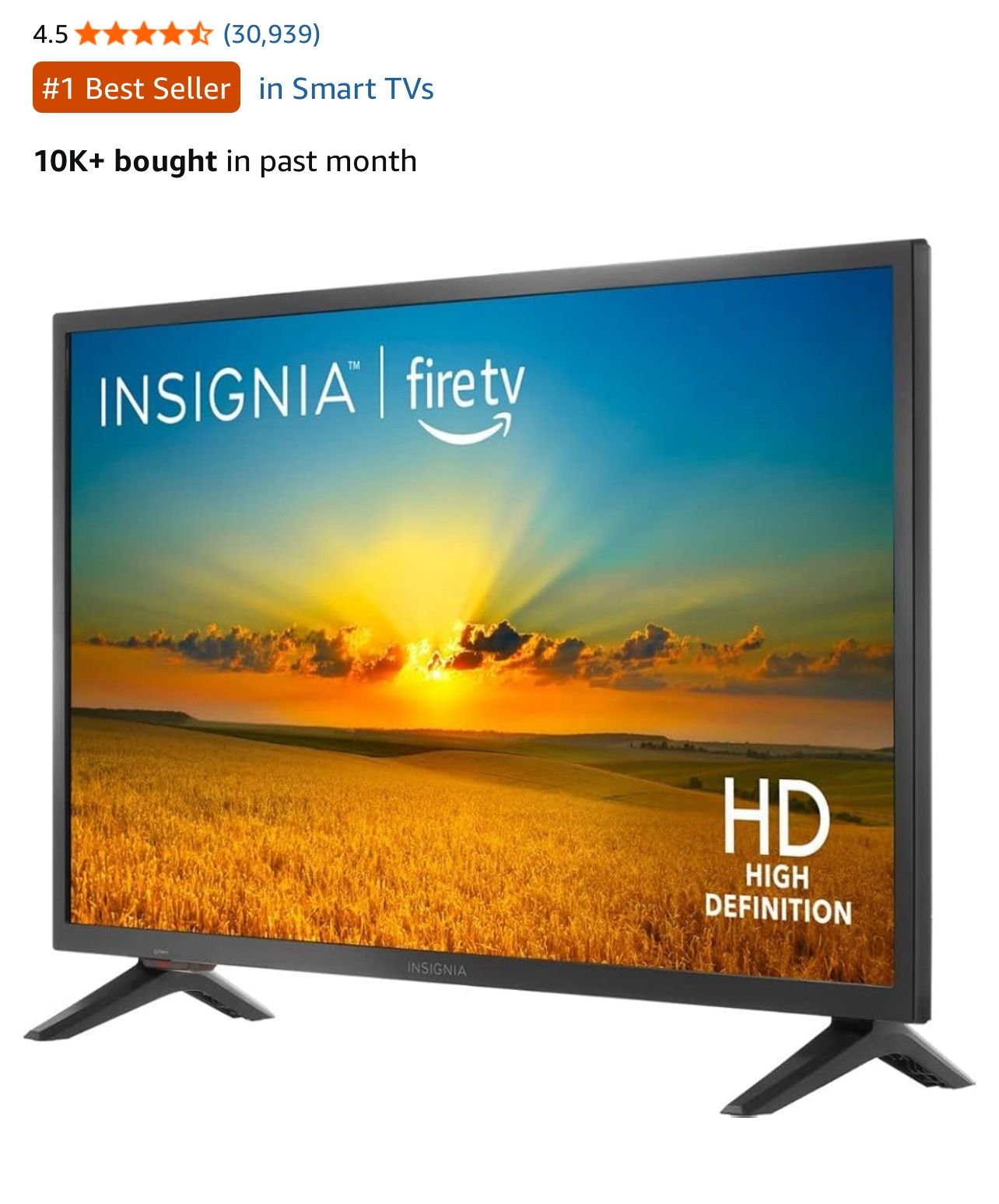 Insignia 39” Amazon fire TV