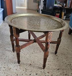 Brass Portable Table