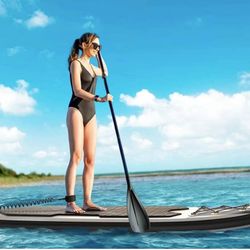 Inflatable Paddle Board SUP: Stand Up Paddle Boards for Adults Premium Blow Up Paddleboard with SUP Accessories Backpack Bottom Fin for Paddling Surf 