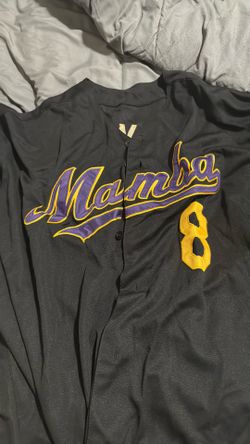 KOBE BRYANT BLACK MAMBA CUSTOM BASEBALL JERSEY 3XL