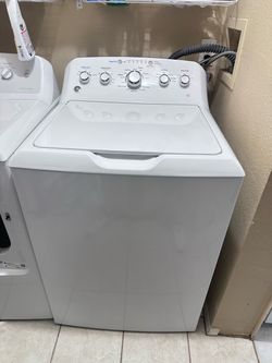 GE large capacity washer/dryer set