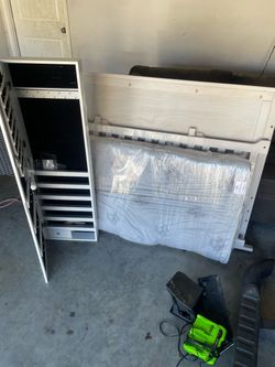 New baby crib with storage and mirror