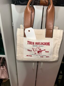 True Religion Mini Canvas Tote Bag