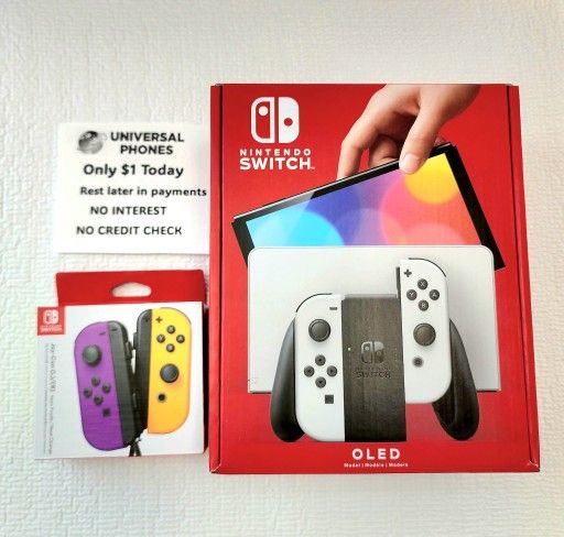 Nintendo Switch OLED. $1 Down Today Rest In Payments. NO CREDIT CHECK. LOWEST PRICES GUARANTEED