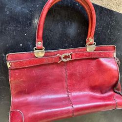 Red Vintage Purse From Belgium
