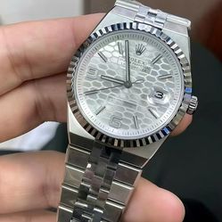 Silver waterproof watch