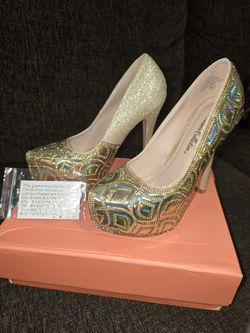 Gold Shimmer Heels OBO