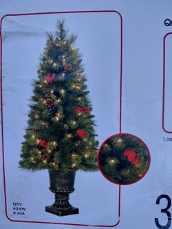4' pre lit Xmas tree if listed its still available
