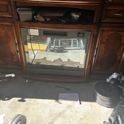 Media Center With Built In Heater