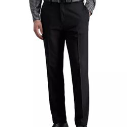 Black Kenneth Cole Reaction Men's Modern-Fit Micro-Check Dress Pants