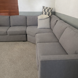 3 Piece Living Spaces Sectional Couch