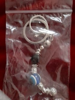 Blue eye keychain