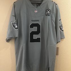 Ashton Jeanty #2 Raiders Grey Jersey Vapor Limited Edition Size XXL