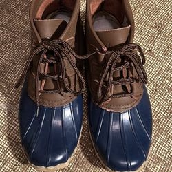 Chooka Low Duck Booties (Version 2): Navy, Size: 8