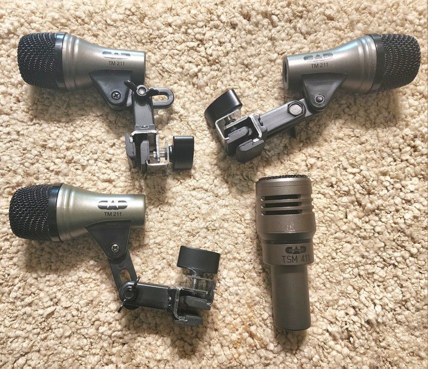 CAD Audio 4 Piece Drums Microphone Set