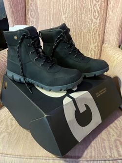 BOGS Marcata LTR MD Waterproof Boots Menβs Size 12 Black NWT $180 Retail