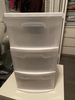 Sterilite Container 3 Drawer Plastic Storage