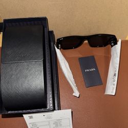 Prada Symbole Rectangular Sunglasses 