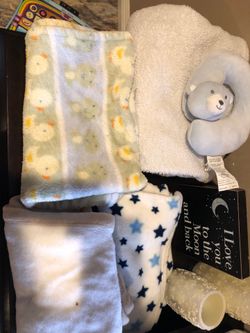 Blankets diaper bag and head rest