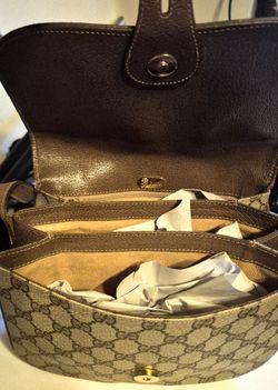 Gucci GG Monogram Canvas Cross Body Bag Beige