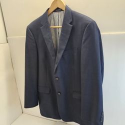 Tommy Hilfiger Men’s Suit – 40R Jacket + 34x32 Pants 100% Worsted Wool Blue Classic Two-Piece suit