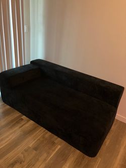 Boneless couch in black