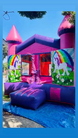 Unicorn Inflatable Bounce House Castle