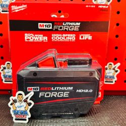 Milwaukee M18 18V Lithium-Ion REDLITHIUM FORGE HD 12.0 Ah Battery Pack
