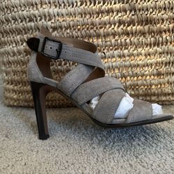 Coach Taupe Suede Sandles 